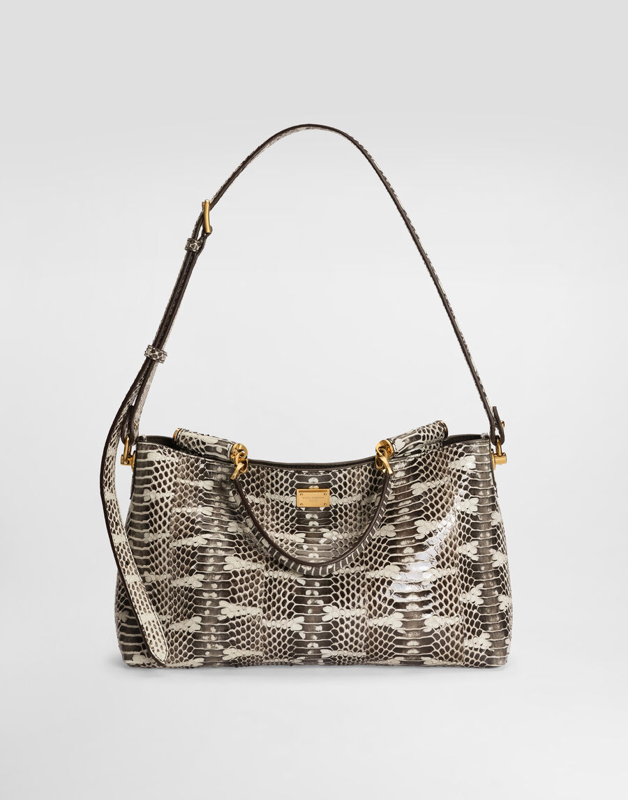 Medium Vittoria shoulder and crossbody bag in elaphe