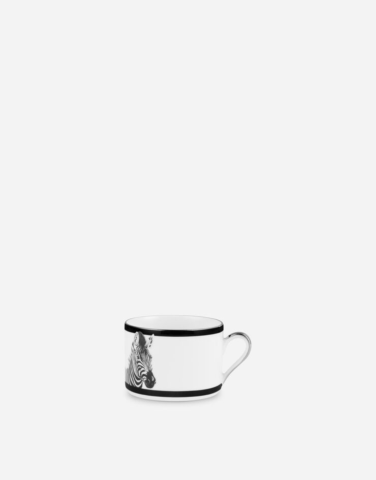 Dolce & Gabbana Teetasse mit Untertasse aus Porzellan Mehrfarbig TC0093TCAH3