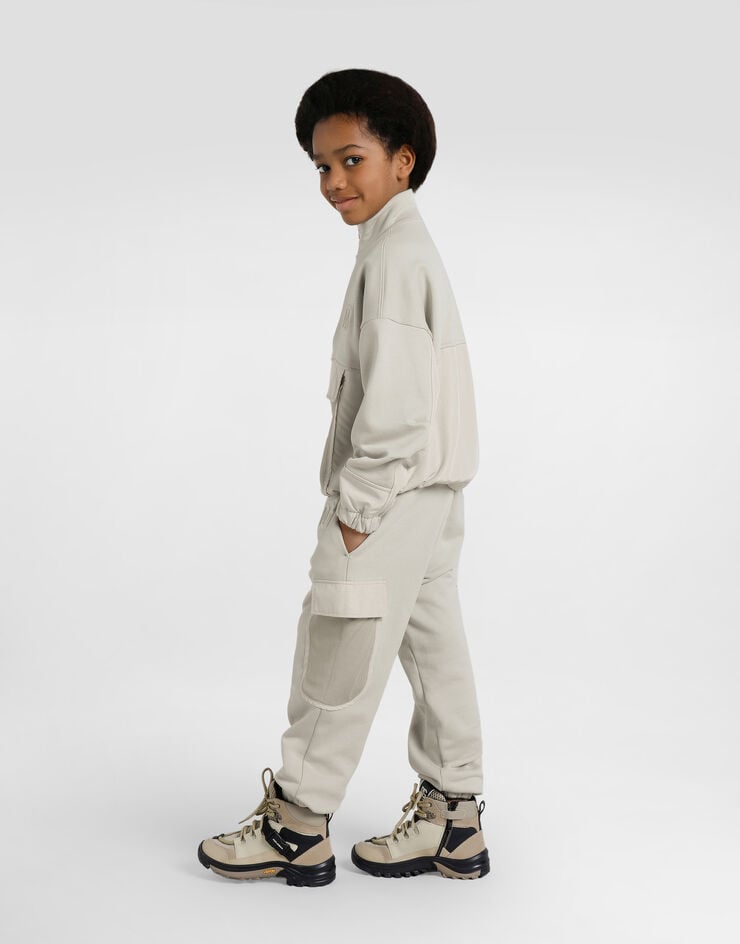 Dolce & Gabbana DG embossed logo fleece trousers Multicolor L4JPKUG7PIT