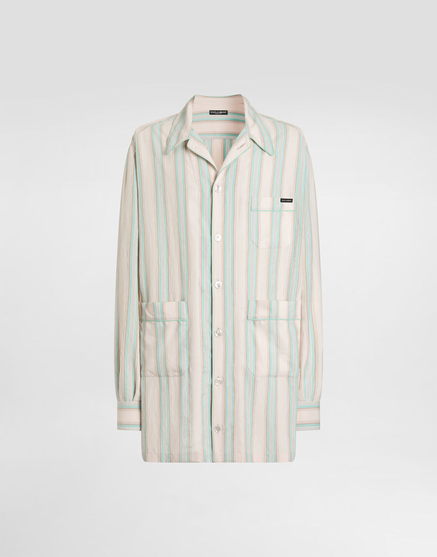 Striped fabric vanity shirt