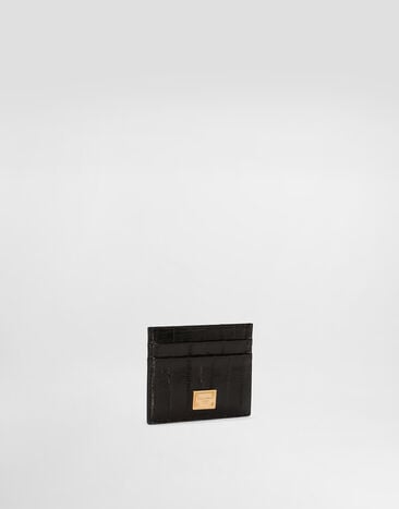 Dolce & Gabbana Eel card holder Black BI0330A8B08