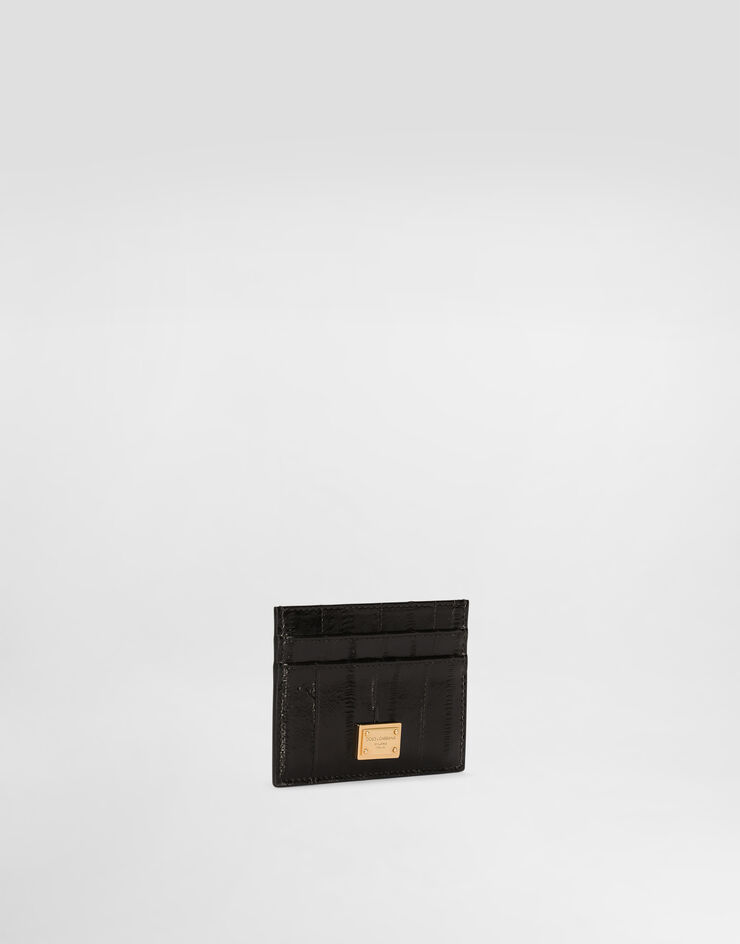Dolce & Gabbana Eel card holder Black BI0330A8B08