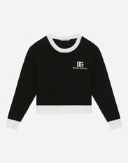 Dolce & Gabbana Knit pullover with DG logo Black L5JTLEG7JJ4