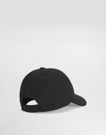 Dolce & Gabbana Twill baseball hat with logo embroidery Black LB4H80G7KN0