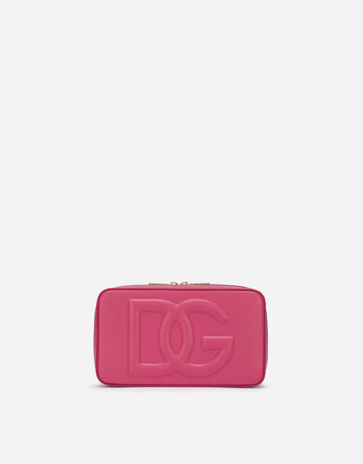 Dolce & Gabbana Маленькая камера-бэг DG Logo Bag из телячьей кожи лиловый BB7289AW576