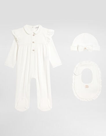Dolce & Gabbana 3-piece gift set in interlock jersey White L2JOV2G7BNC
