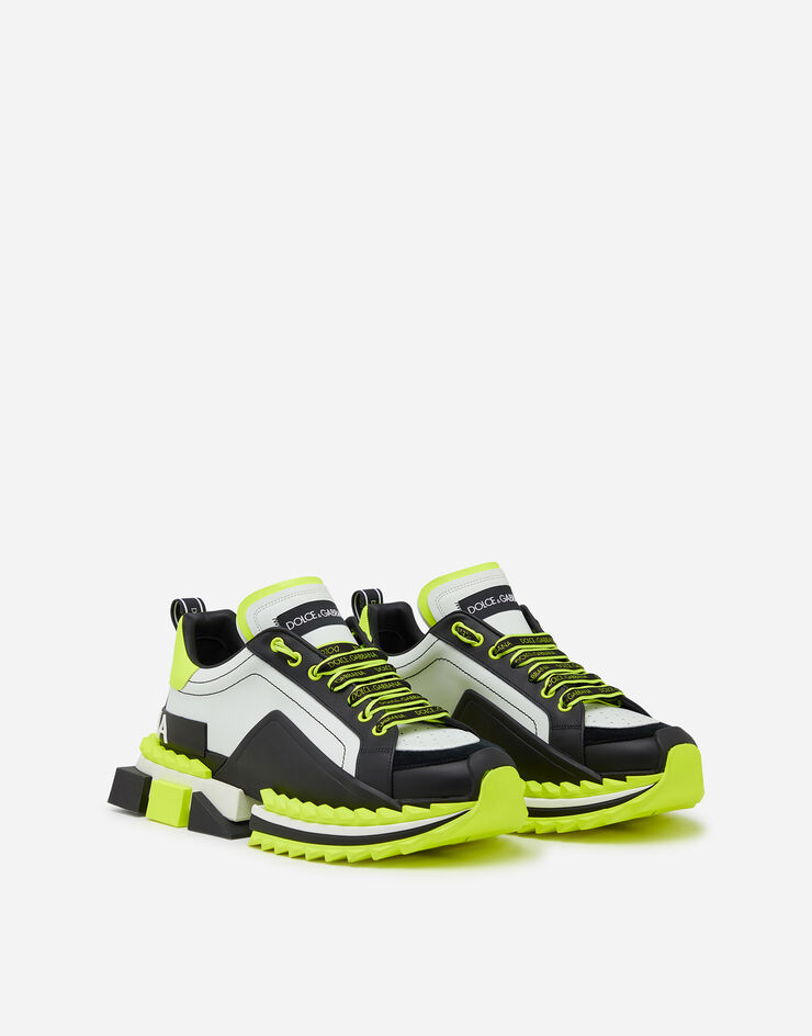 Dolce & Gabbana Fluorescent multicolored Super King sneakers BIANCO/GIALLO CS1649AX024