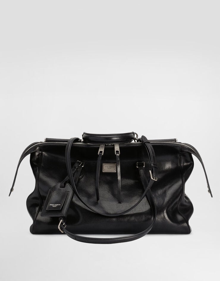 Dolce & Gabbana حقيبة فيتوريا جلدية Black BB7845AW118