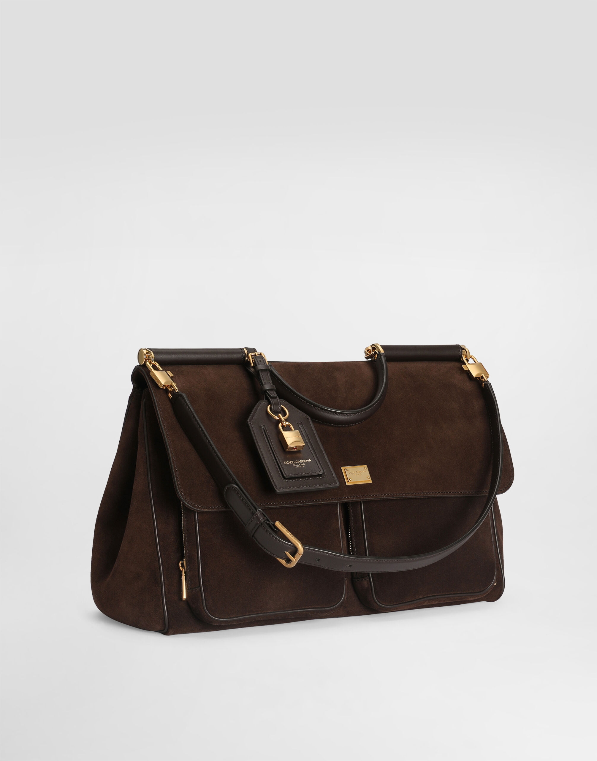 My Sicily handbag in split calfskin in Multicolor for Women