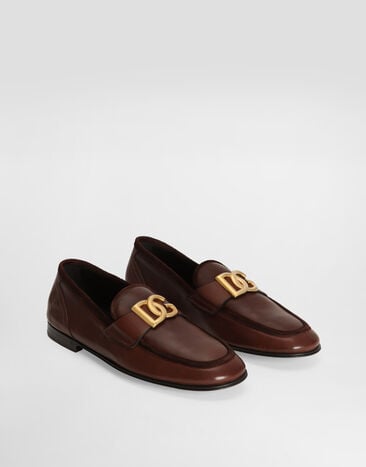 Dolce & Gabbana Calfskin slippers Brown A50462AQ993