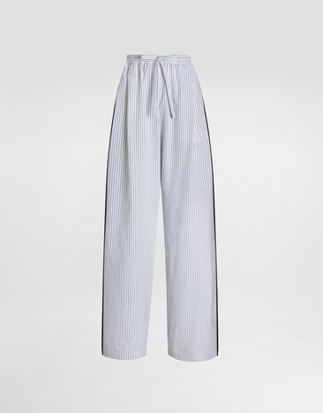 Dolce & Gabbana Striped poplin trousers Multicolor FTDJETFR53L