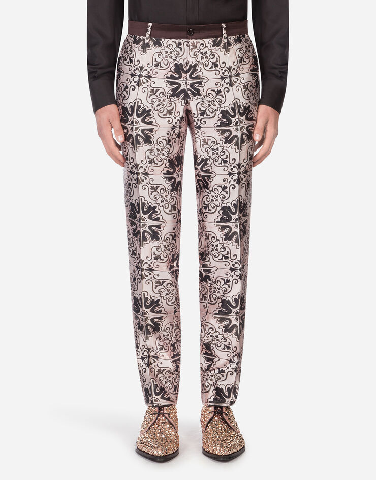 Dolce & Gabbana Jacquard maiolica pants Dolce & Gabbana Jacquard maiolica pants STAMPA MAIOLICA GY7BMTIS1CZ