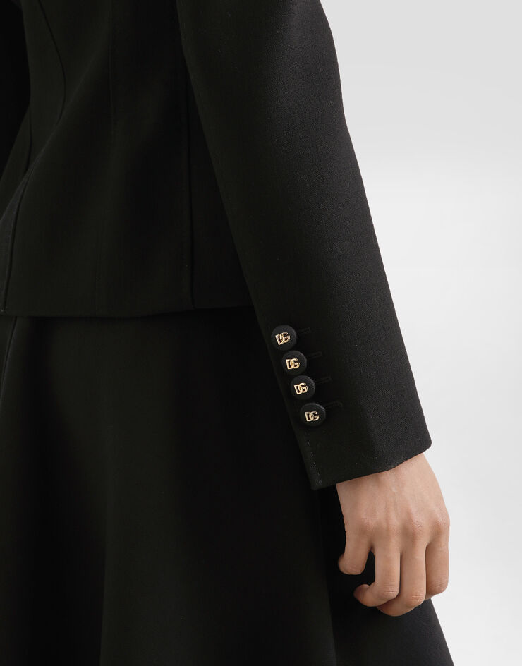 Dolce & Gabbana ウール ダブルブレスト ジャケット Black F27ACTGDCSX
