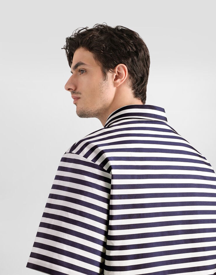 Dolce & Gabbana Striped cotton polo shirt Dolce & Gabbana Striped cotton polo shirt Multicolor G8UE9ZFR527