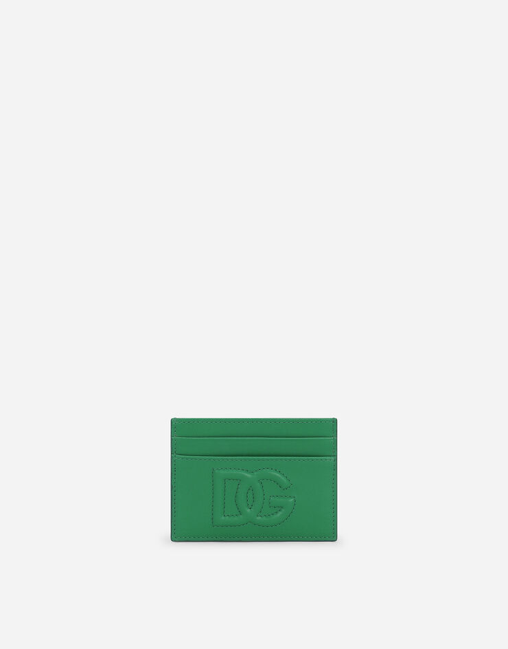 Dolce & Gabbana حافظة بطاقات DG Logo أخضر BI0330AG081