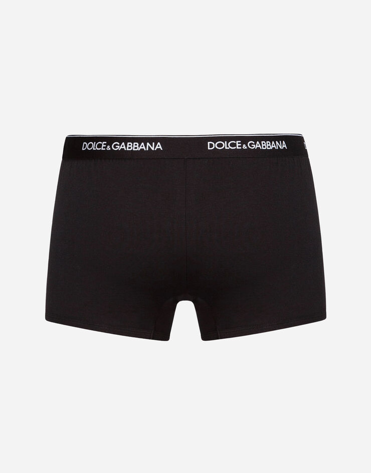 Dolce & Gabbana Bi-pack boxers in stretch cotton Black N9A07JO0025