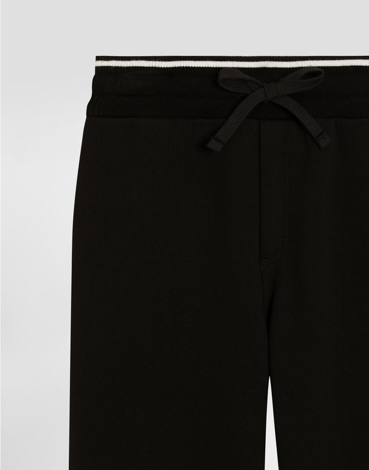 Dolce & Gabbana Pantalon de jogging molletonné à logo DG Noir L4JPJWG7O7Q