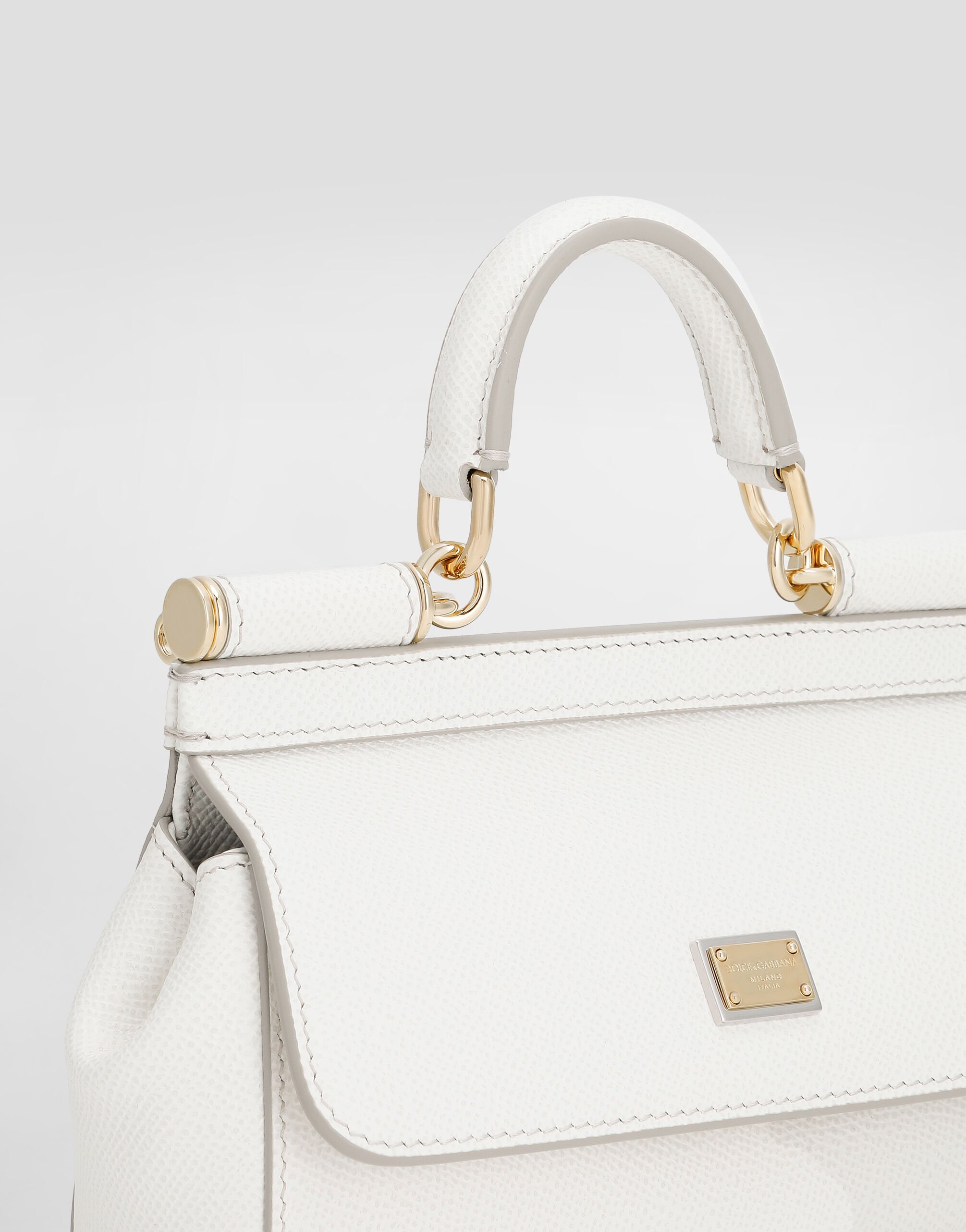 大人リッチ【Dolce & Gabbana】SICILY スモール ハンドバッグ Small Sicily handbag in Silver for Women | Dolce&Gabbana® US