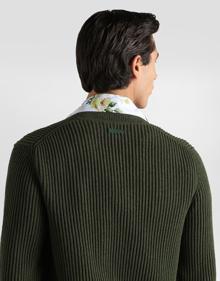 Dolce & Gabbana English rib knit cardigan  GXVAKTJGMKE
