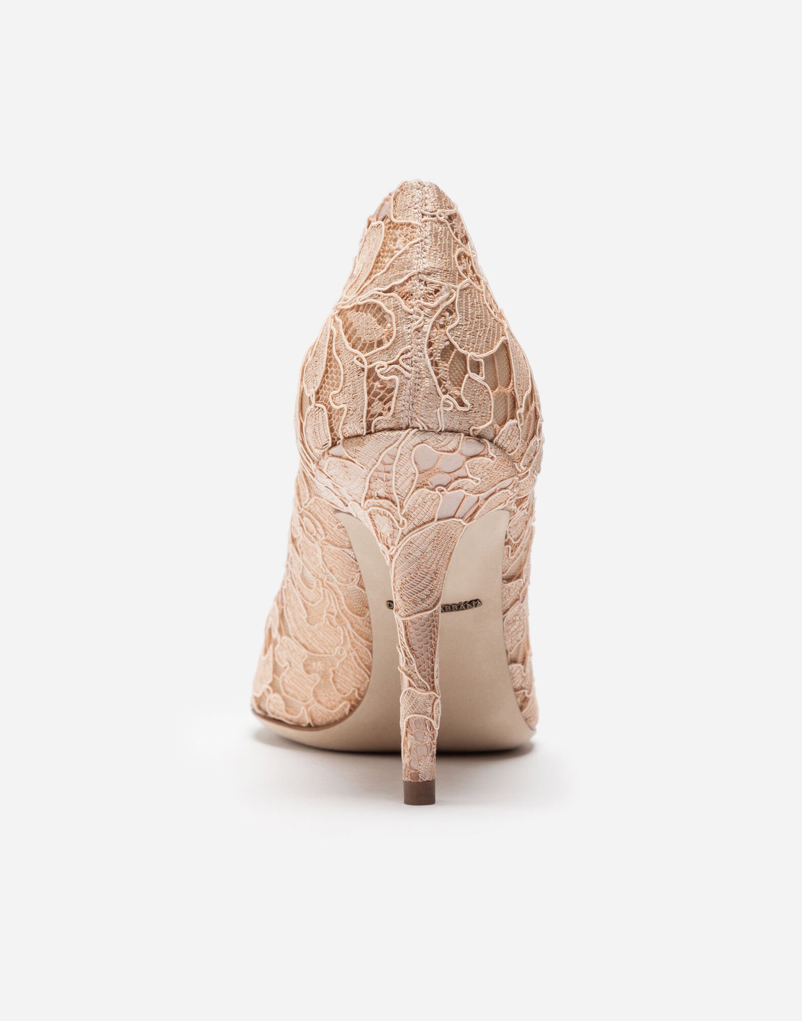 Pump In Taormina Lace With Crystals - Women | Dolce&Gabbana