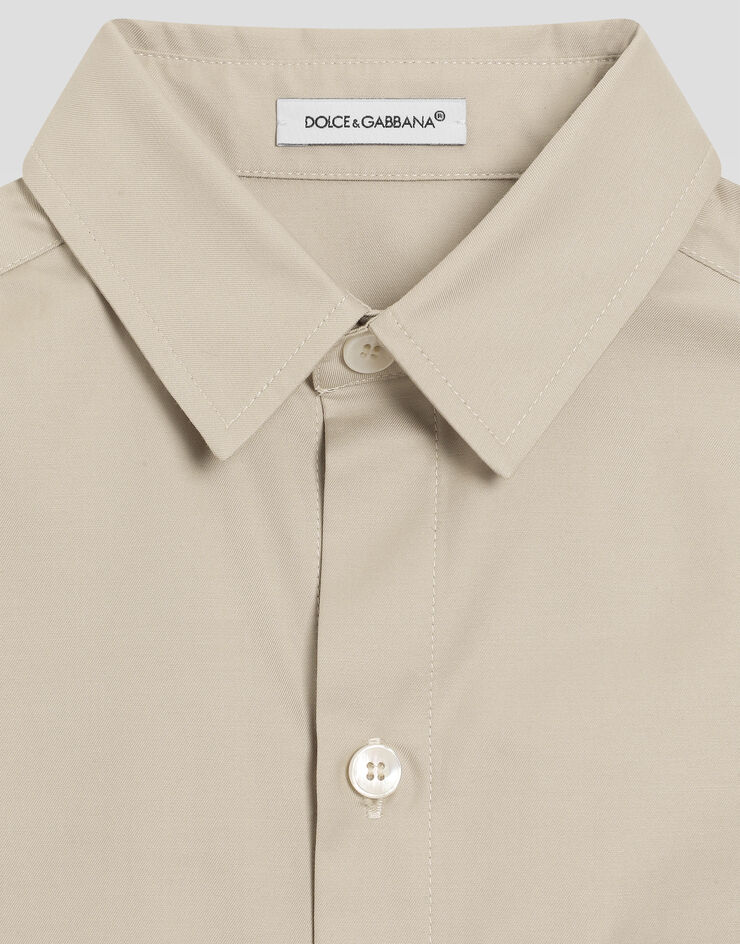 Dolce & Gabbana قميص جبردين بشعار DG بيج L44S29HUMRB