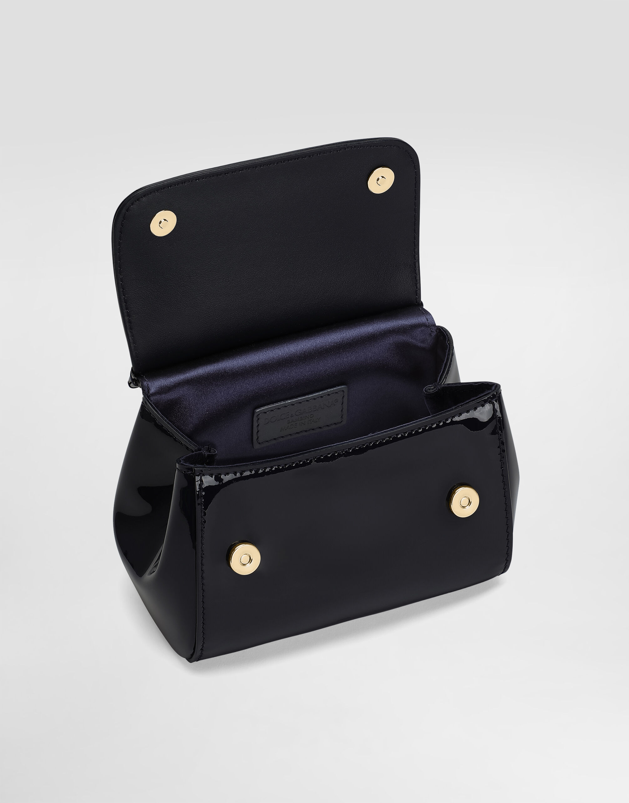 Patent leather mini Sicily bag in Blue for Girls