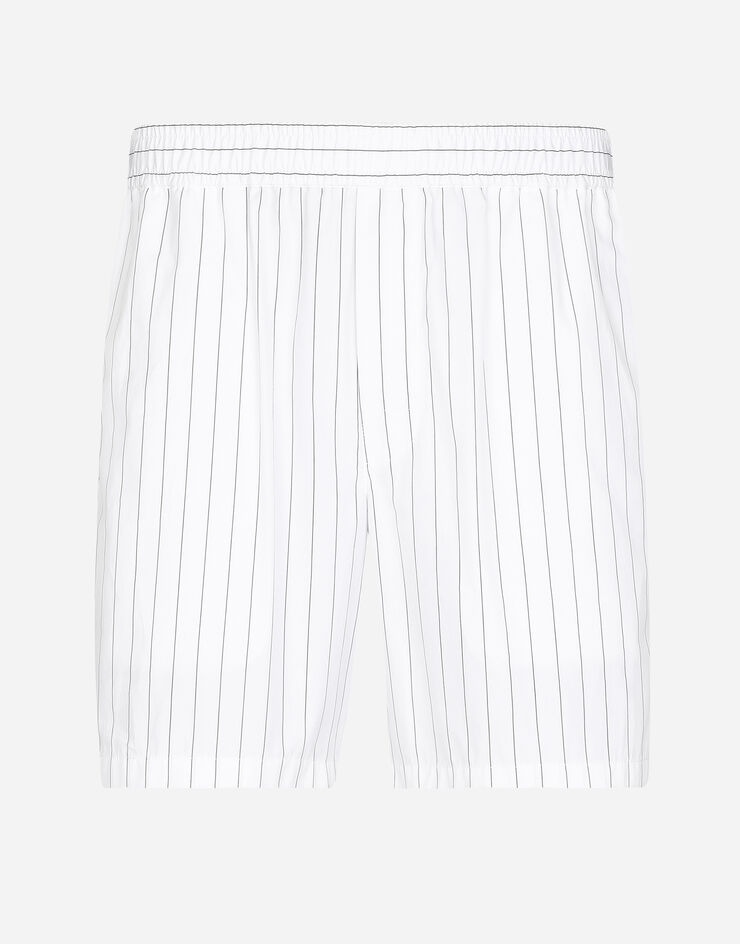 Dolce & Gabbana Striped poplin shorts White GP06UTFR5ZK