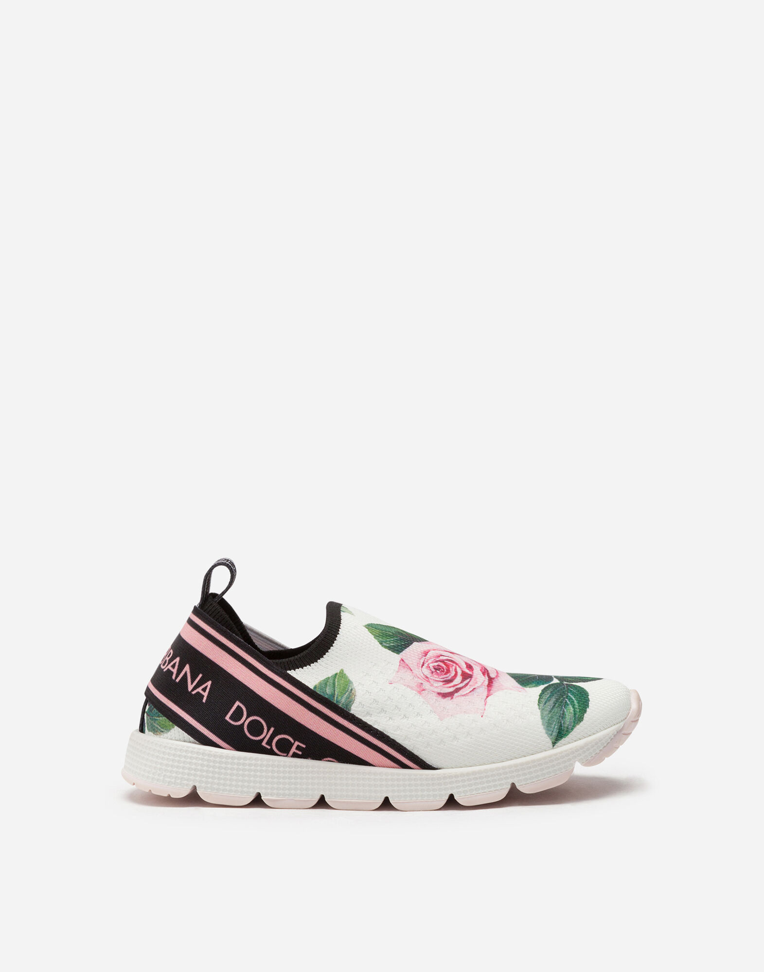 SLIP ON SORRENTO SNEAKERS WITH TROPICAL ROSE PRINT