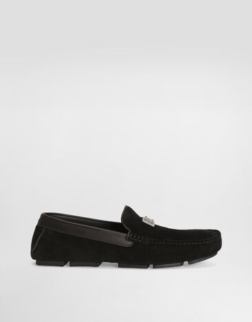 Dolce & Gabbana Split calfskin slipper Black A50735A0100