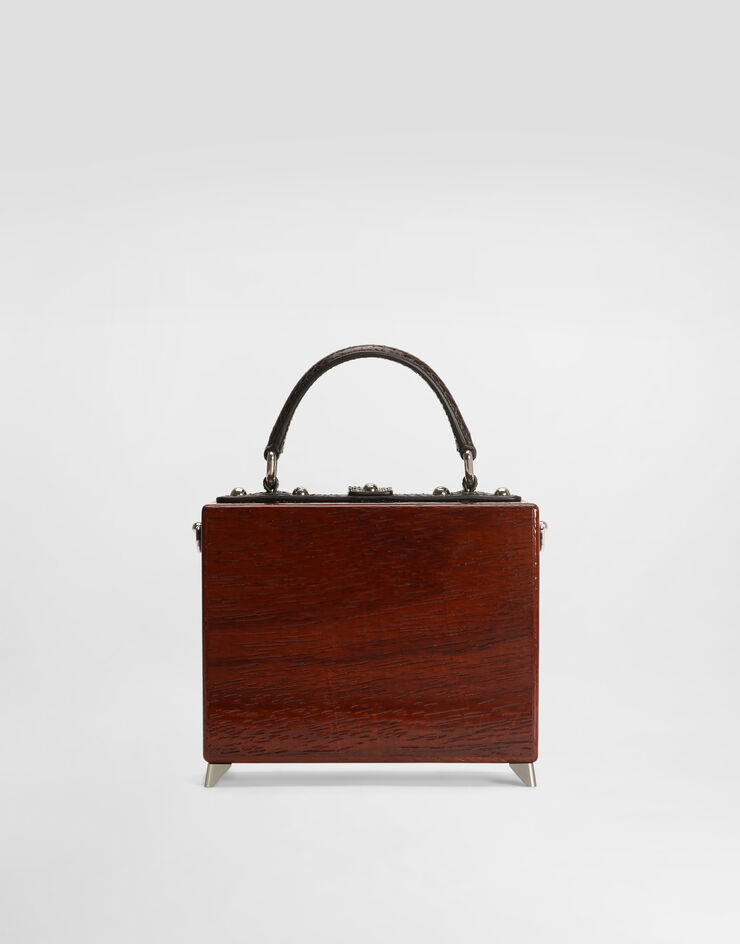 Dolce & Gabbana Tv Dolce Box bag in hand-painted wood Multicolor BB5970A8H08