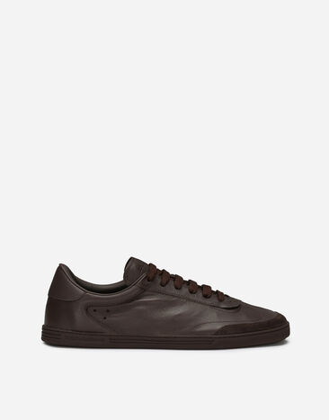 Dolce & Gabbana Zapatilla Saint Tropez en piel de becerro Marrón CS2255AR833