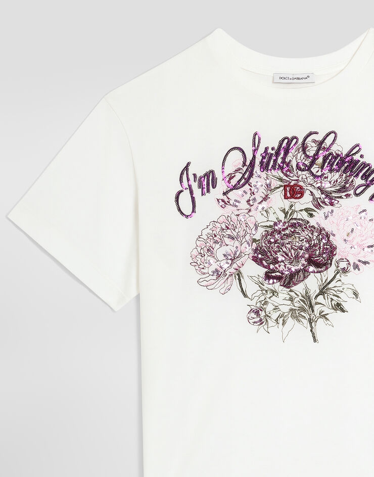 Dolce & Gabbana Jersey t-shirt White L5JTNMG7QUW
