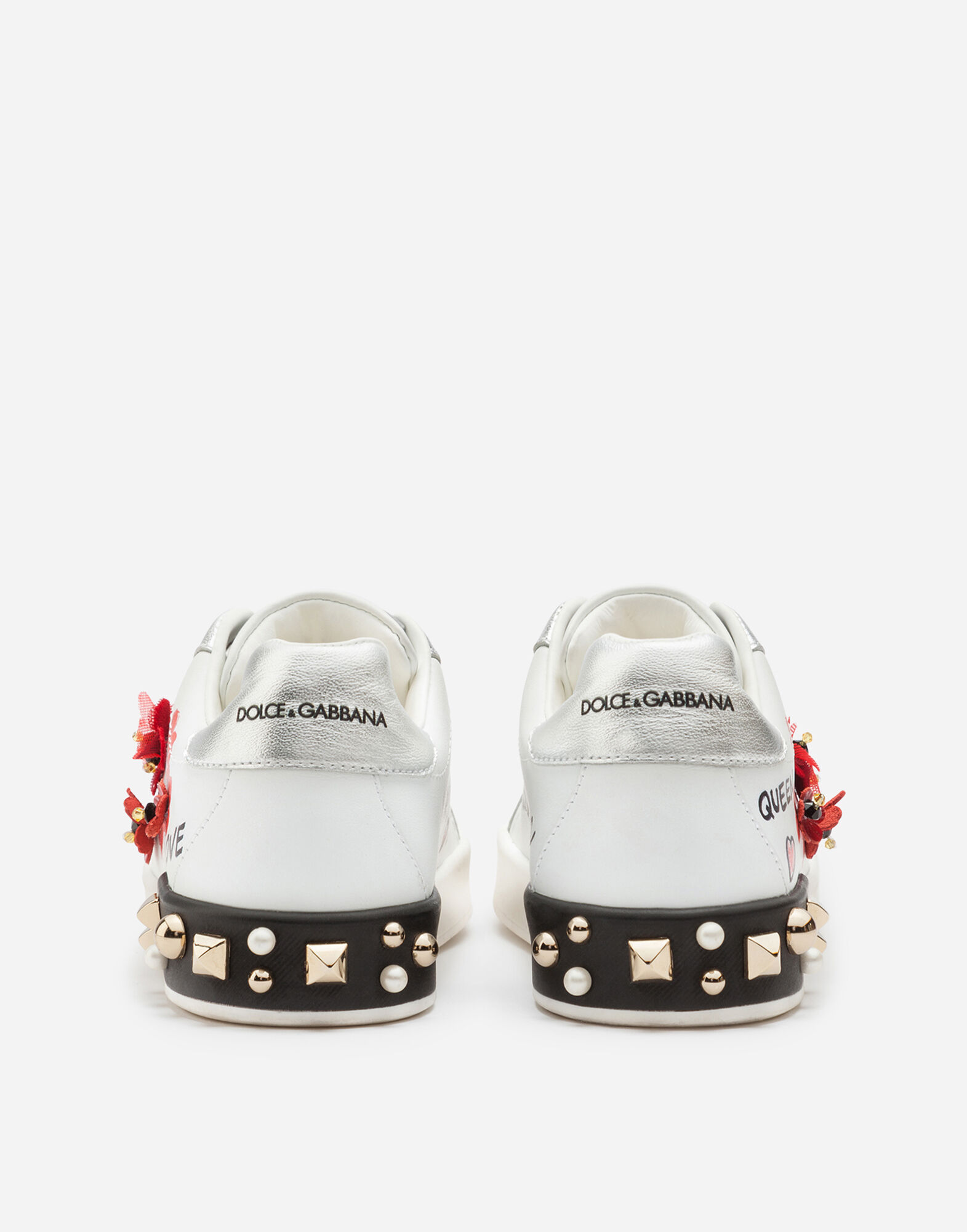 ポルトフィーノ スニーカー カーフスキン＆エナメル Dolce & Gabbana ポルトフィーノ スニーカー | ブラック