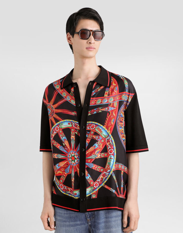 Dolce & Gabbana Carretto-print silk shirt Dolce & Gabbana Carretto-print silk shirt Multicolor GXVAATJGMJ1