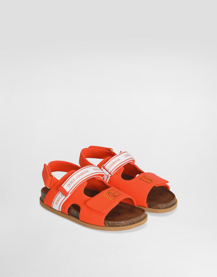 Dolce & Gabbana Sandals with rhinestone Orange D11331A3G64
