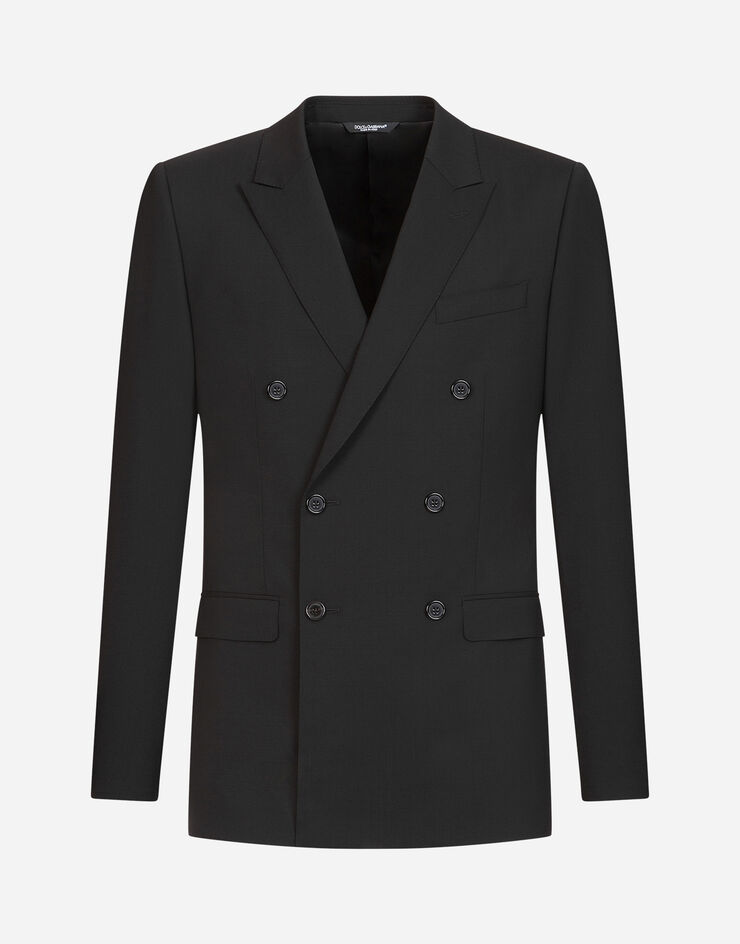 Dolce & Gabbana Double-breasted wool Martini-fit suit NERO GK7SMTFUBEC