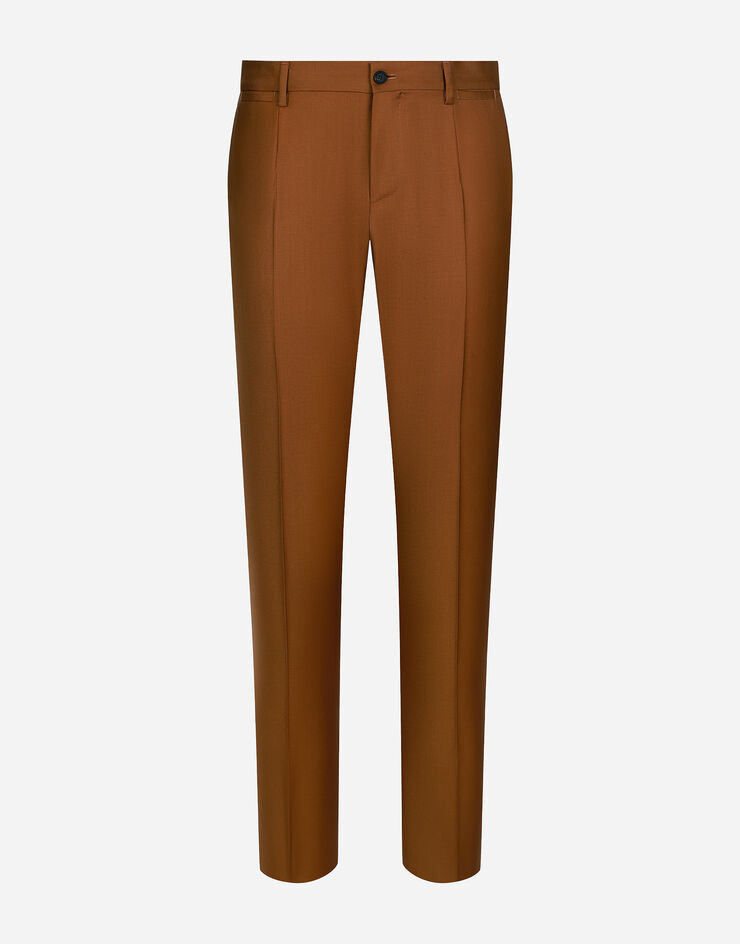 Dolce & Gabbana Классические брюки из натуральной шерсти коричневый GY7BMTFU269