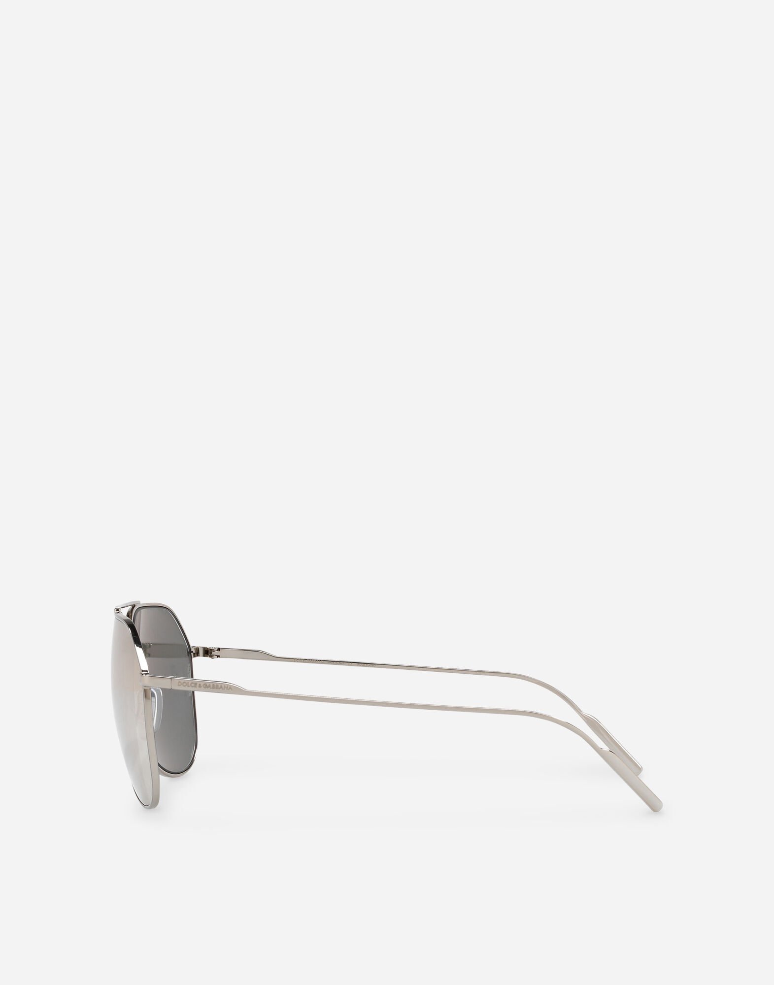 Aviator Sunglasses In Gold Plated Metal Men Dolce Gabbana
