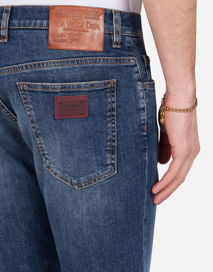 Dolce & Gabbana Stretch denim bermuda shorts BLUE GY4JEDG8BY5