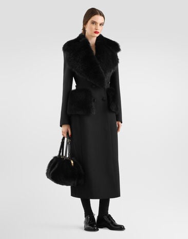 Dolce & Gabbana Double wool gabardine coat Dolce & Gabbana Double wool gabardine coat Black F0X1OZFU272