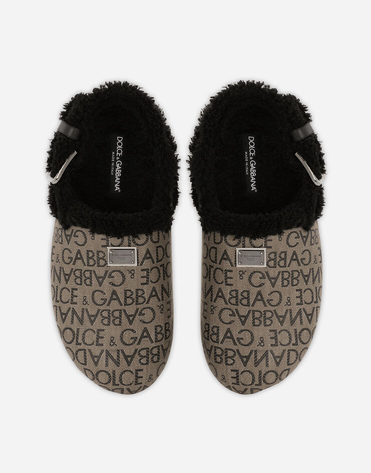 Dolce&Gabbana Coated jacquard mules Multicolor A80403AO130