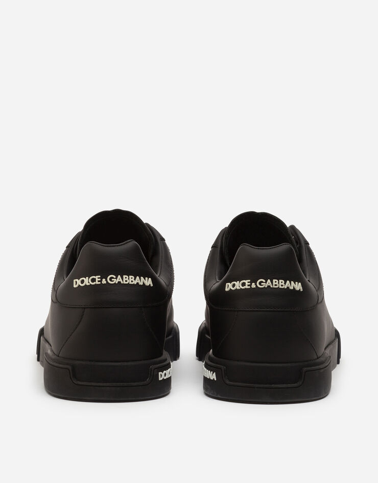 Dolce & Gabbana Calfskin nappa Portofino sneakers Black CS1774AA335