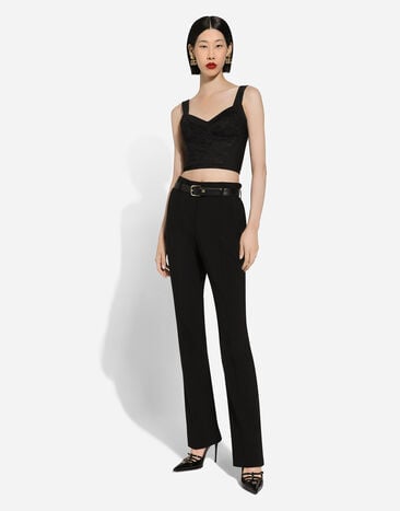 Dolce & Gabbana سروال كادي أسود FTC03TFURBG