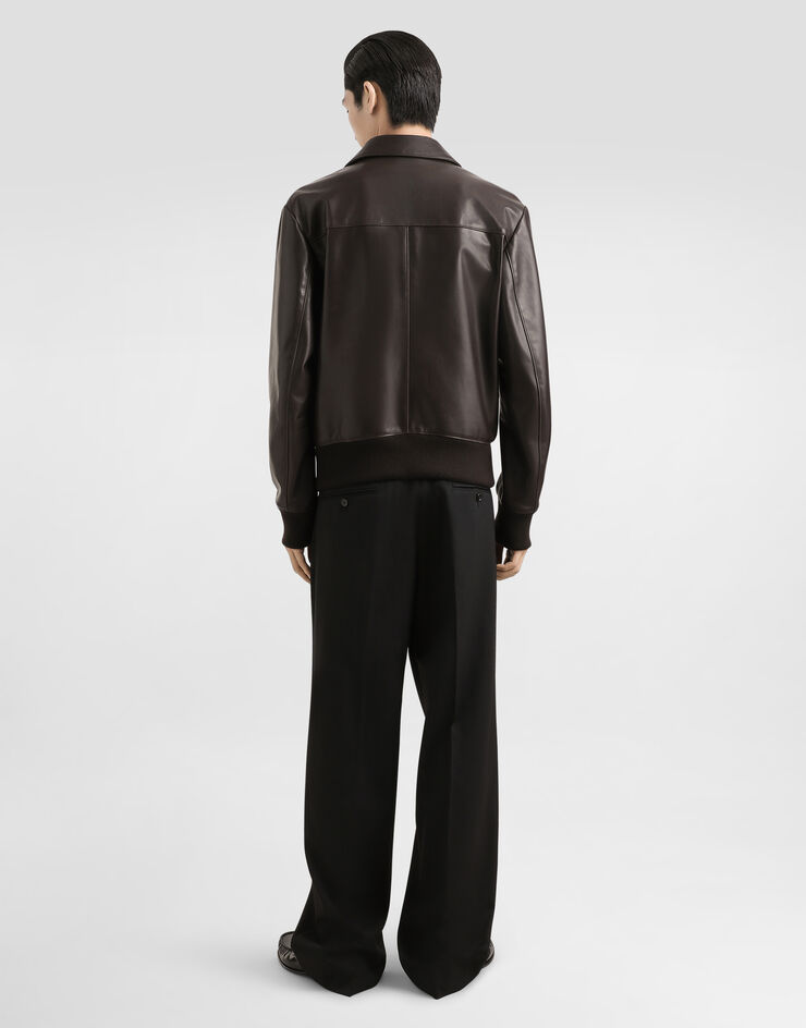 Dolce & Gabbana Calfskin jacket Brown G9BIJLHULQX