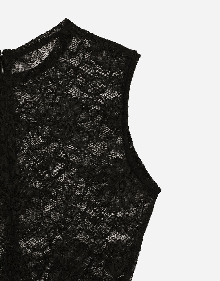 Dolce & Gabbana Lace top Black F758UTFLRFE