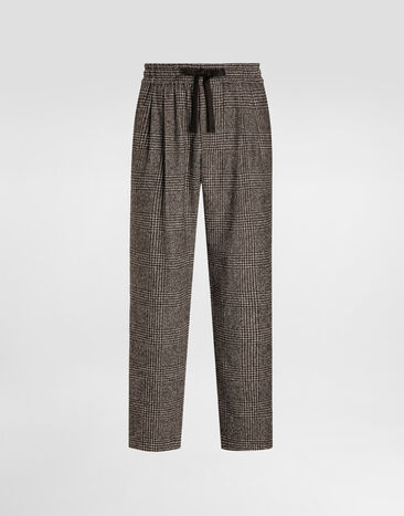 Dolce & Gabbana Glen plaid alpaca blend joggers Multicolor GP12RTFQMKD