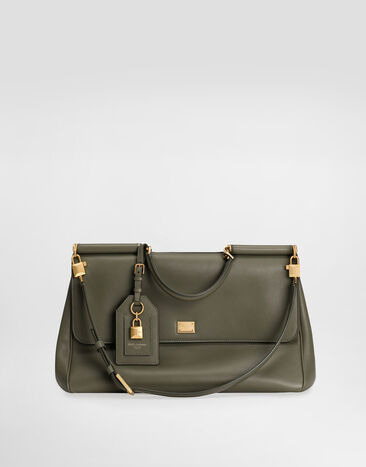 Dolce & Gabbana Maxi My Sicily handbag in plongé calfskin Green BB7814B7321