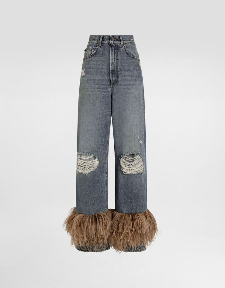 Dolce & Gabbana 5-pocket denim trousers Multicolor FTDIYZG8OF8