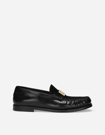 Dolce & Gabbana Brushed calfskin loafers Brown BM3004A1275