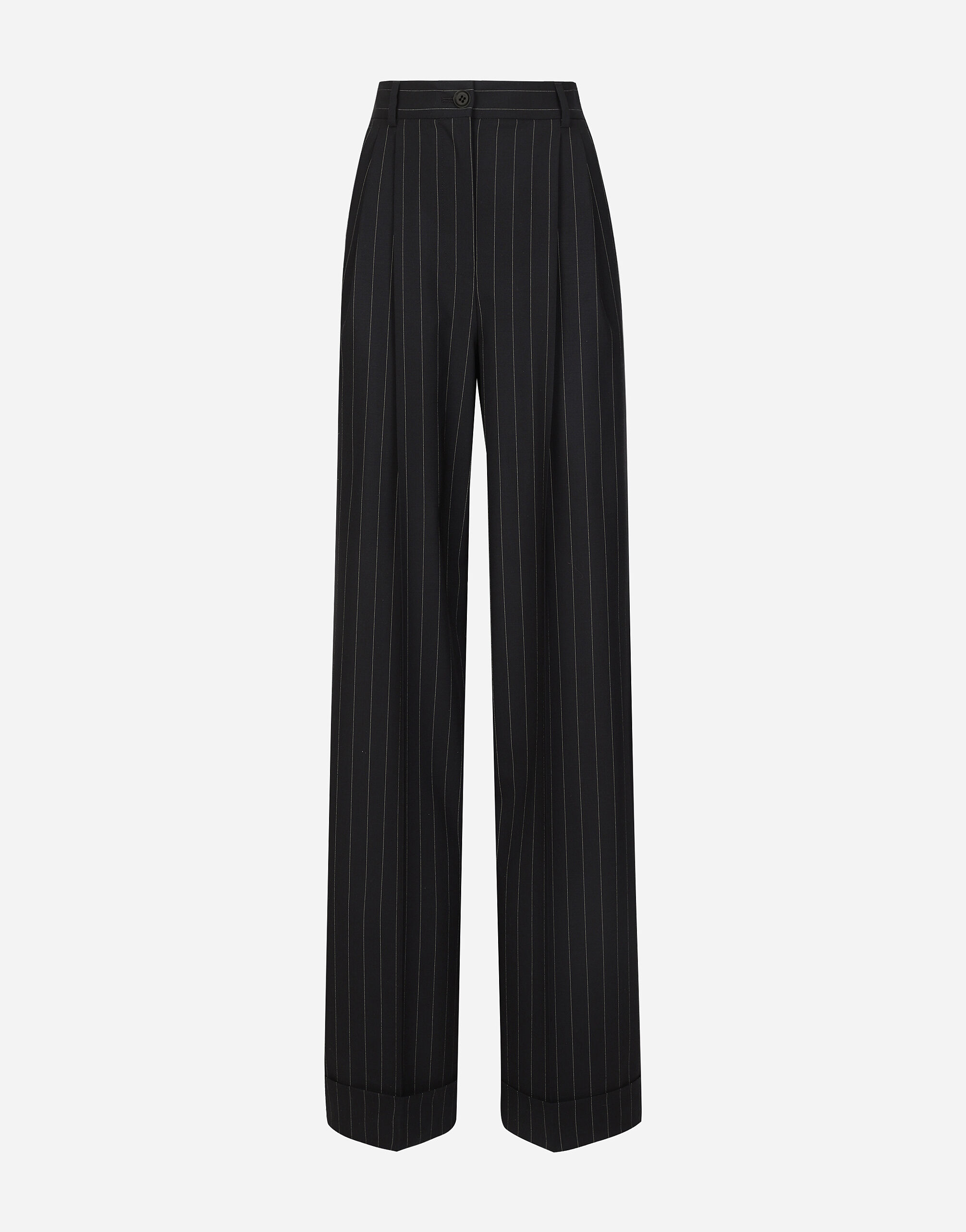 Pinstripe stretch pants cheap
